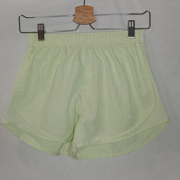 Nike Tempo Shorts Women's Brief Lined Running Shorts Light Yellow Small S CU8890 - Picture 1 of 8